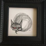 Stoner Cat original graphite drawing