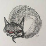 Stoner Cat original graphite drawing